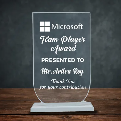 Curve Customised Glass Mementos