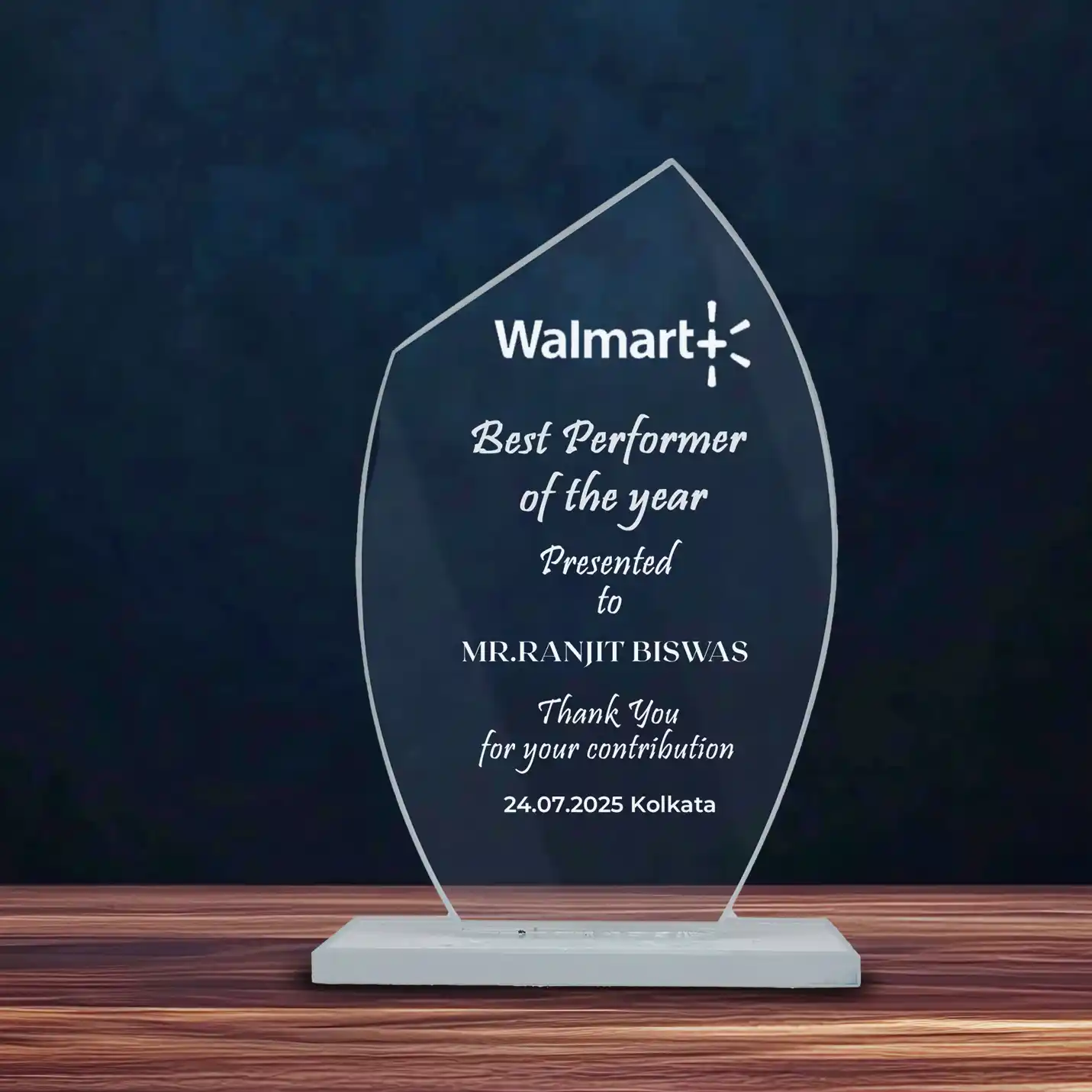 Prestige Shine Customised Glass Mementos