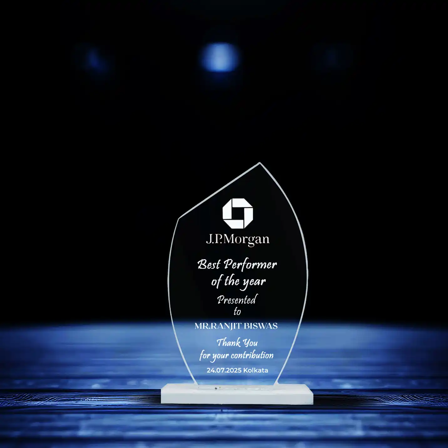 Elite Personalised Economic Glass Mementos