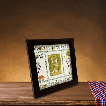 Dhokra Art Wooden Frame for Home & Office Décor