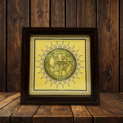 Elegant Handmade Dhokra Wall Hanging Frame