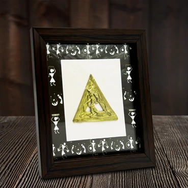 Dhokra-Inspired Tribal Décor Frame for Home & Office