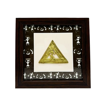 Artisanal Dhokra-Inspired Tribal Décor Frame