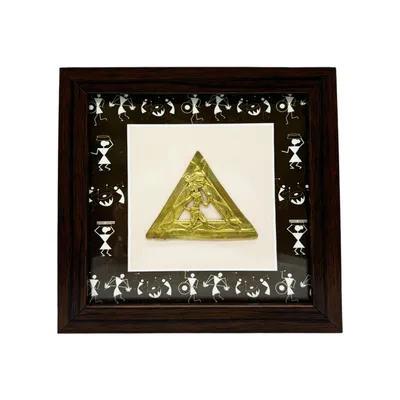 Artisanal Dhokra-Inspired Tribal Décor Frame