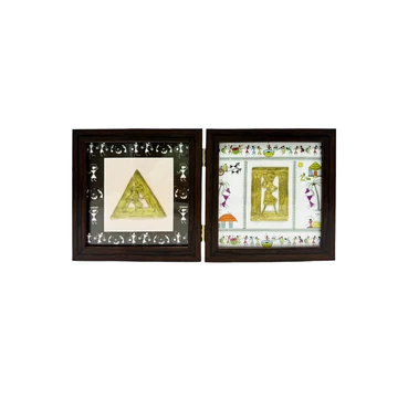 Dhokra Art Wooden Décor Frame