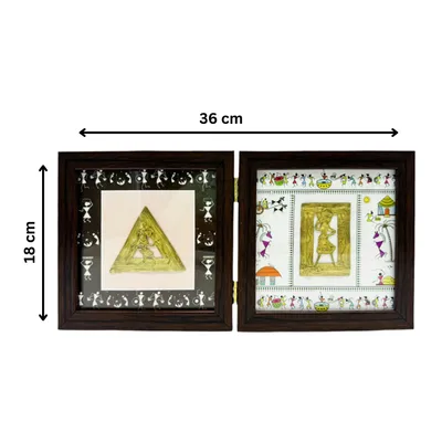 Dhokra Art Wooden Décor Frame