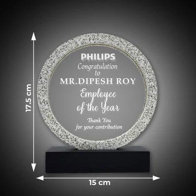 Custom Rounded Crystal Memento