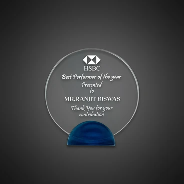 Rounded Crystal Plaque