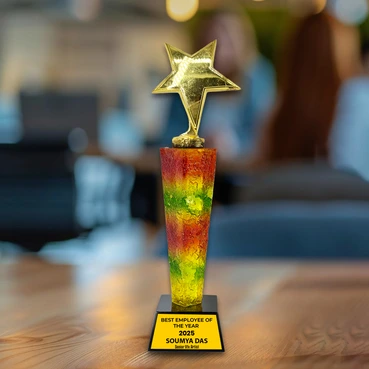 Custom made Handmade Crystal Plaque