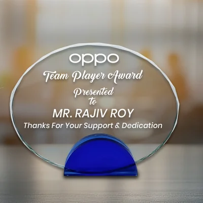 Crystal Memento Oval