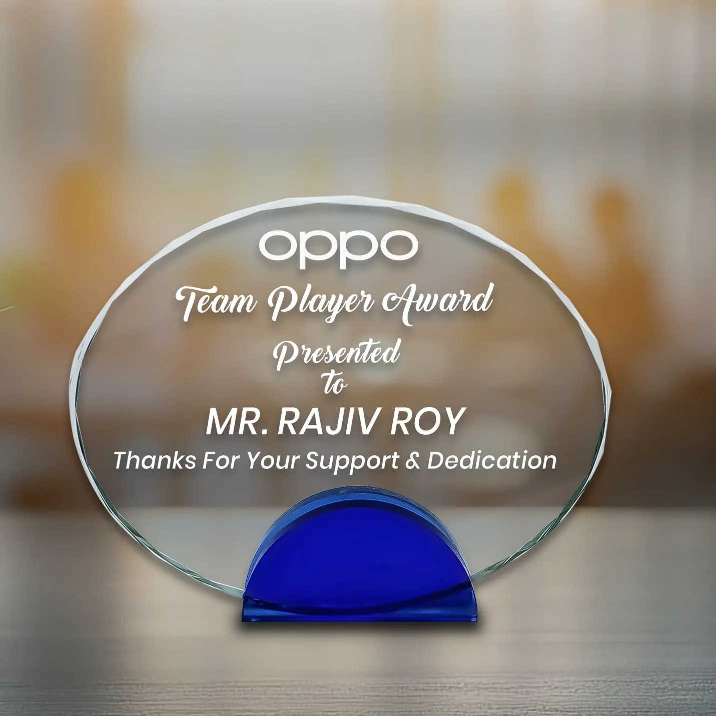 Crystal Memento Oval