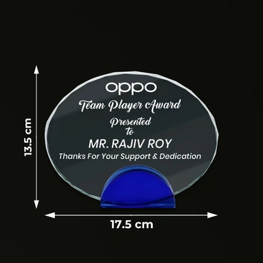 Crystal Memento Oval