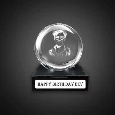 Top-Quality 3D Crystal Ball with Sandblasting