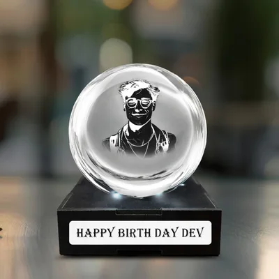 Premium Top-Quality 3D Crystal Ball with Sandblasting