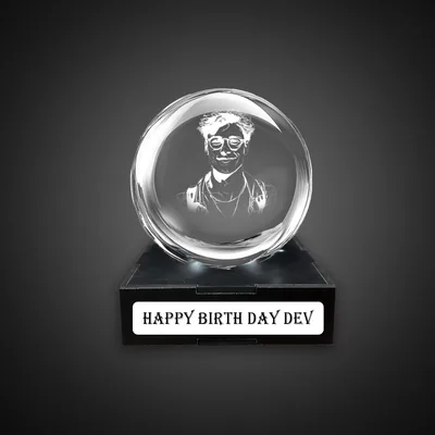 Top-Quality 3D Crystal Ball with Sandblasting