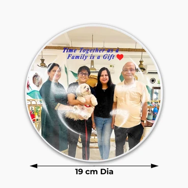 Personalised Sublimatable Ceramic Plate | 19 cm dia