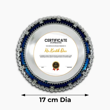 Metal Crest with Sublimatable Metal Sheet