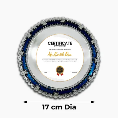 Metal Crest with Sublimatable Metal Sheet