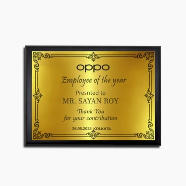 Wooden Plaque Certificate