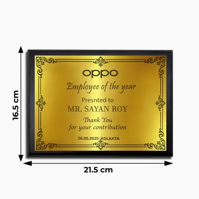 Corporate Wooden Plaque Certificate