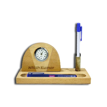 Eco-friendly Laser Engraved wooden mobile stand