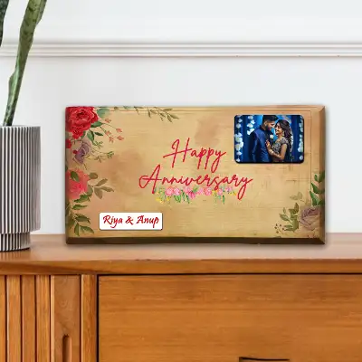 Personalized UV laser wooden photo frame