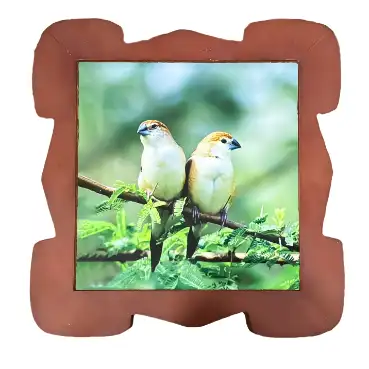 Jute photo frame with metal sheet