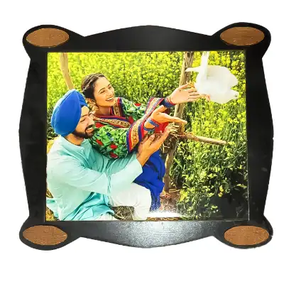 Jute photo frame for your loved ones