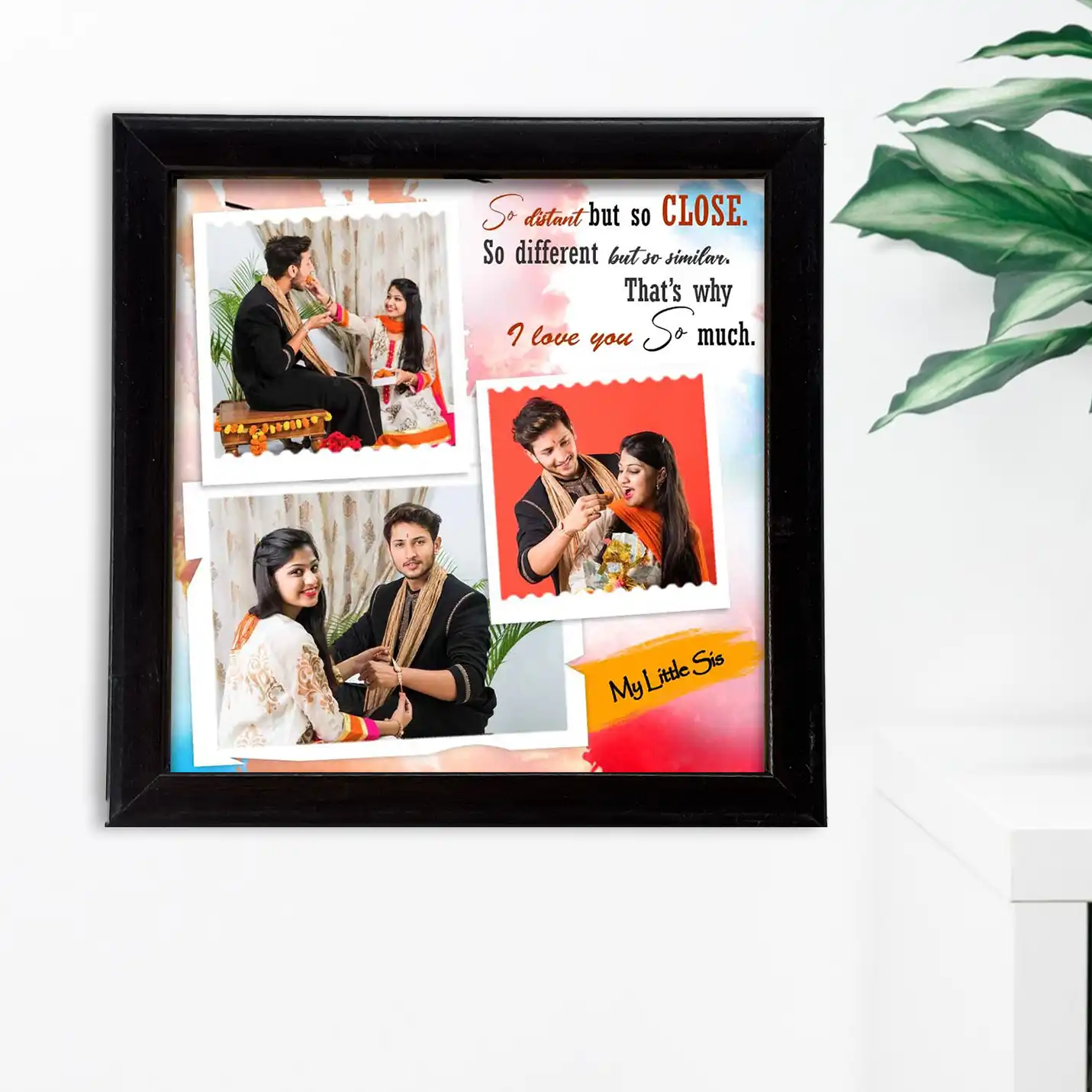 Premium Wooden frame with Ceramic tiles