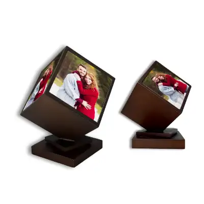 Cube photo frame using sublimation technology