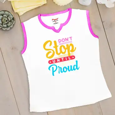 Personalised soft T-shirts for everyday use