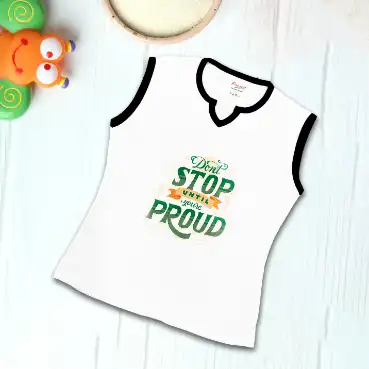 Casual T-shirts with black border for boys