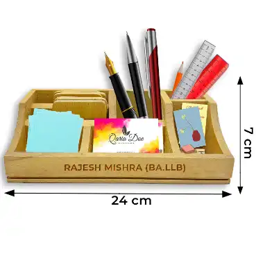 wooden penstand for corporate gifting