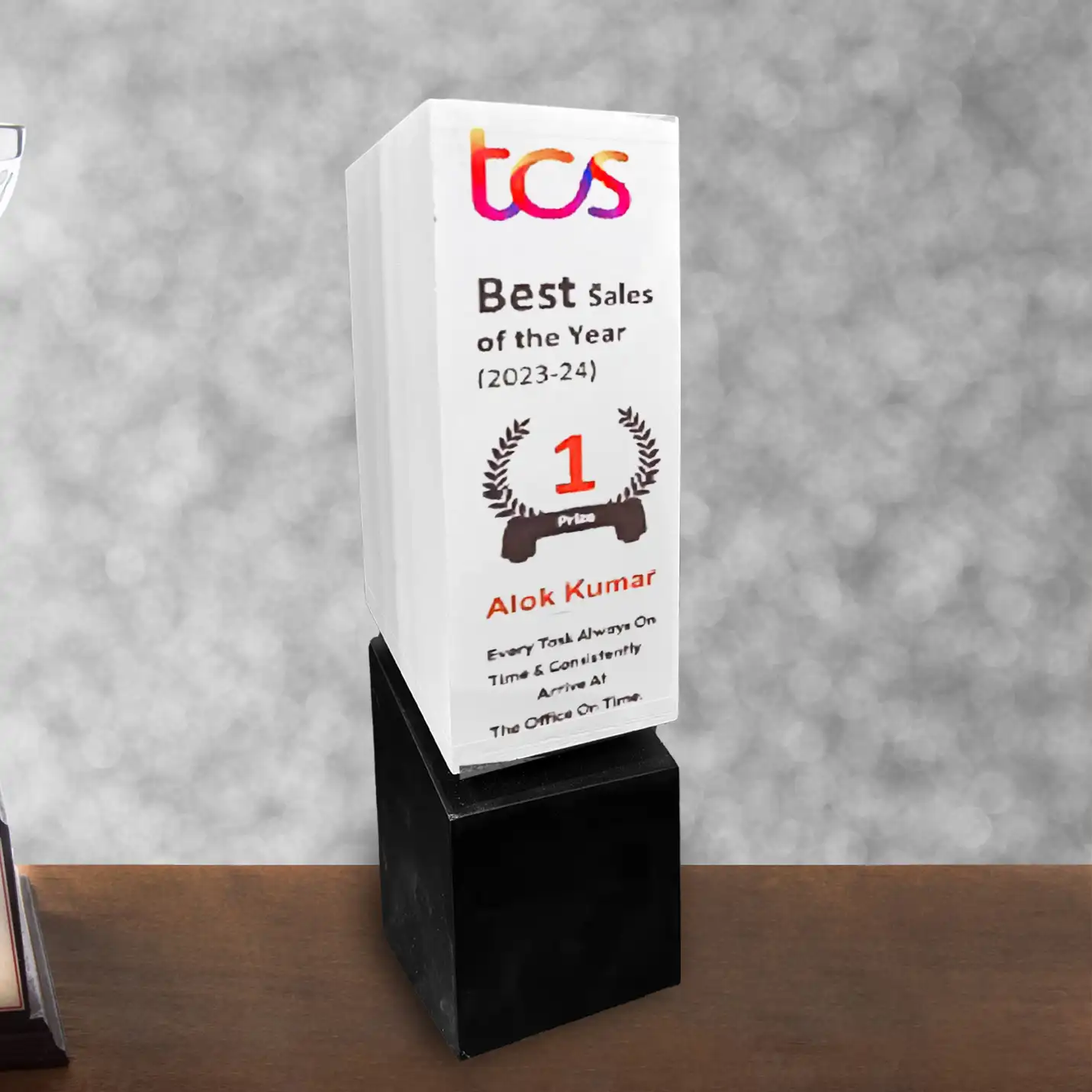 Personalised Premium Wooden Trophy with UV Printing