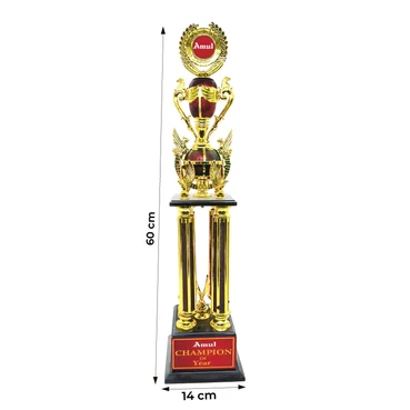 Personalised metal Trophy 60cm