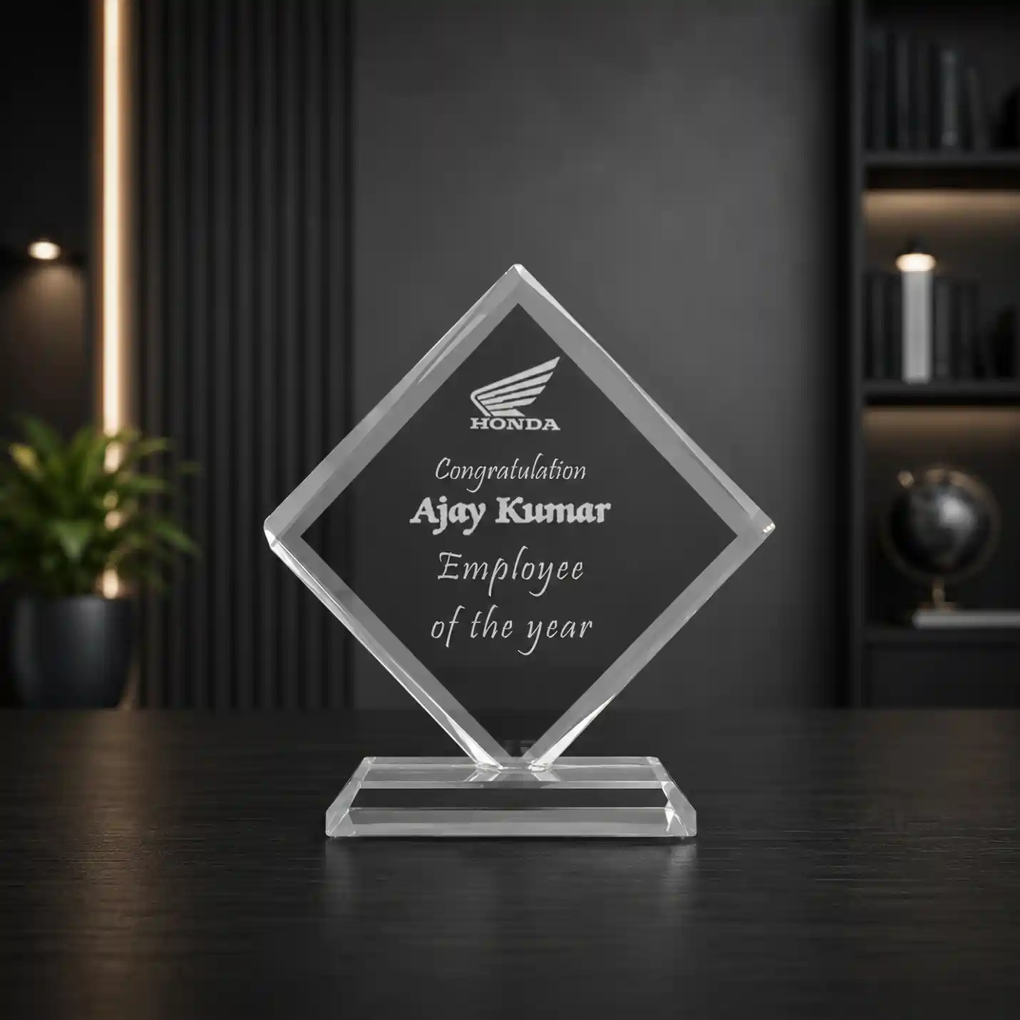 Premium Crystal Plaque for Corporate Events