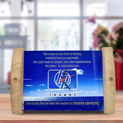 Timeless Personalized Corporate Wooden Clock