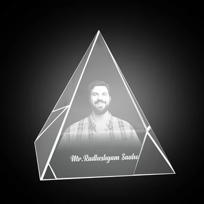 Personalised 3D Crystal Prisom
