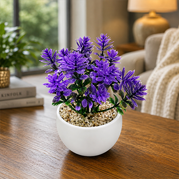 Artificial Mini Potted Flower Plants for Home &amp; Office Décor