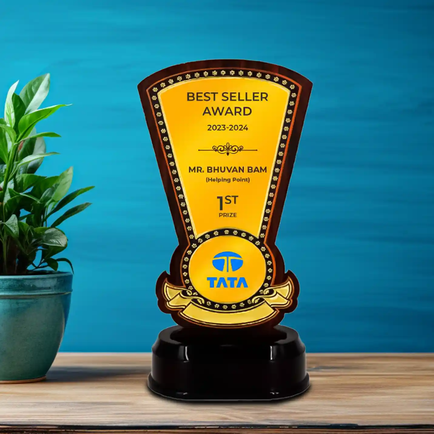 Top-Tier Appreciation Corporate Fibre Trophy