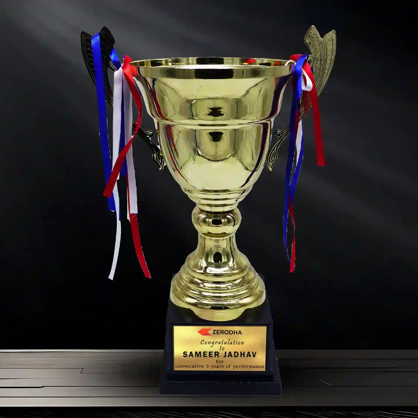 Custom Gold Trophy for Exceptional Performance