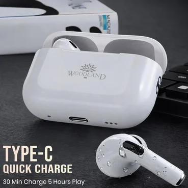 Customized White Airpod With Advanced Bluetooth