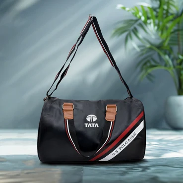 Executive Black Travel Duffle Bag