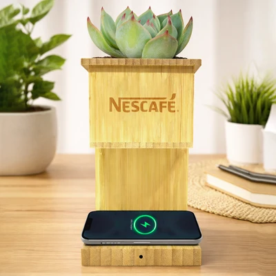 Customised Wireless Charger With Planter