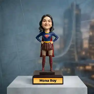 Face Customized Bobblehead - Supergirl