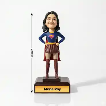 Face Customized Bobblehead - Supergirl