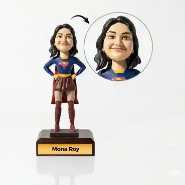 Face Customized Bobblehead - Supergirl