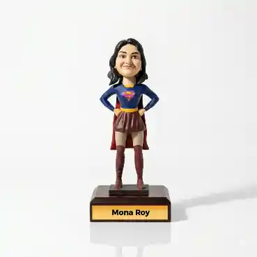 Face Customized Bobblehead - Supergirl
