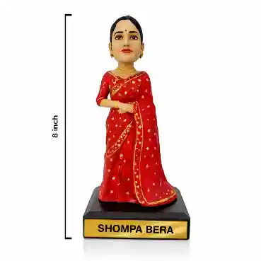 Face Customized Bobblehead - Woman in Saree