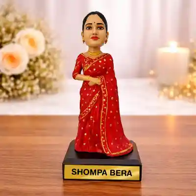 Face Customized Bobblehead - Woman in Saree